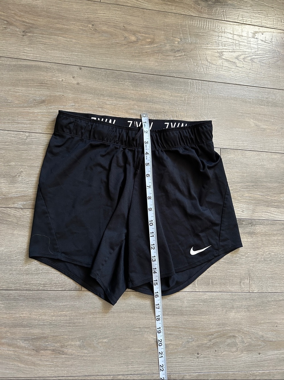 Nike Women's Black Athletic Shorts with Swoosh in EUC - Picture 8 of 14